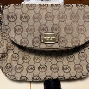 Michael Kors Brown Logo Crossbody Bag